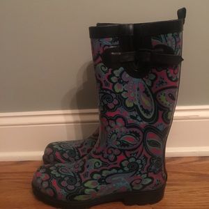 Size 8 Paisley Rainboots