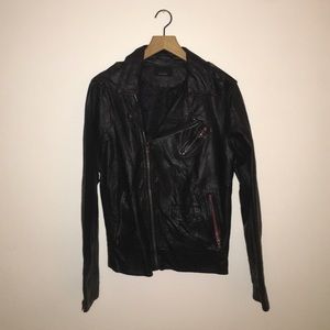 Zara Faux Biker Leather Jacket