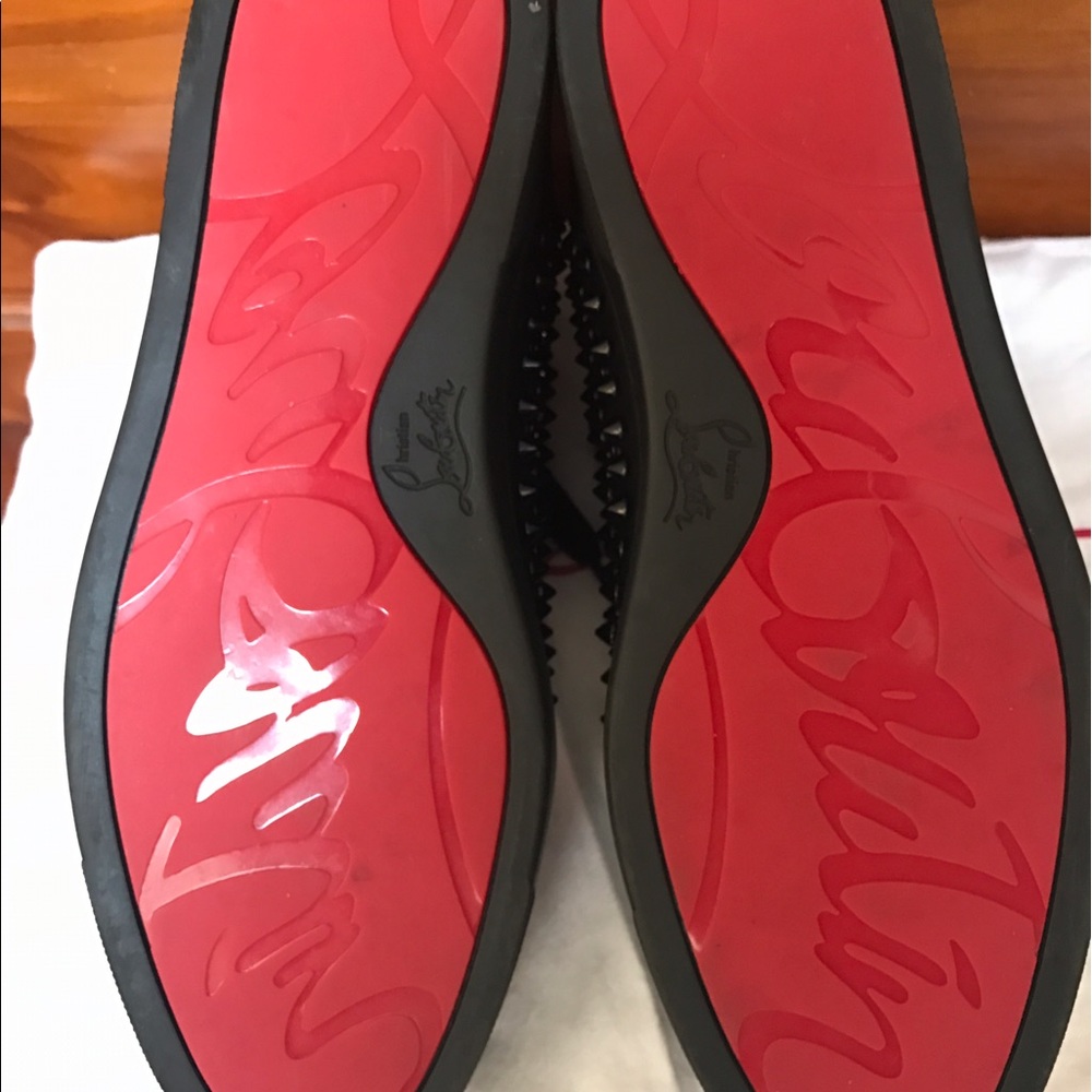 Christian louboutin flat Calf Spikes