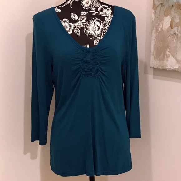 Teal Long Sleeve Top - Picture 1 of 6