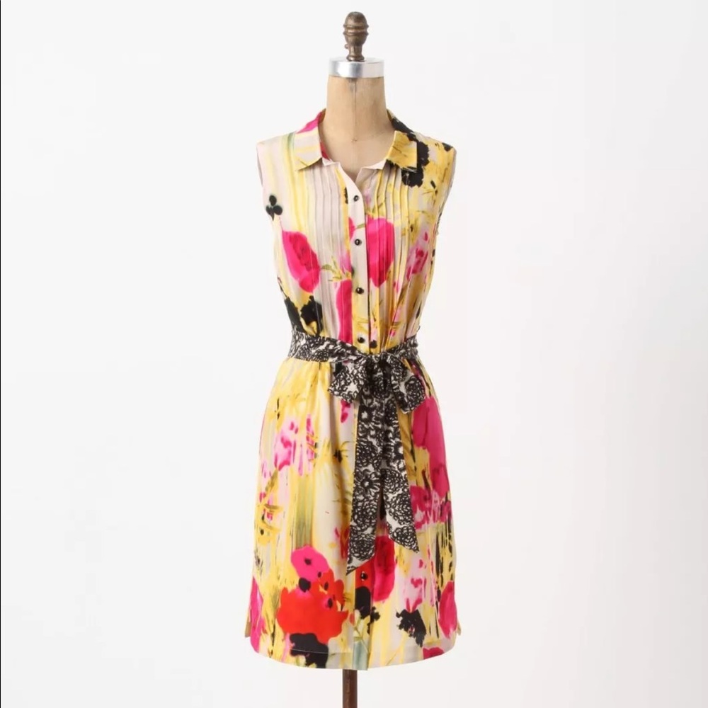 Tabitha silk shirt dress