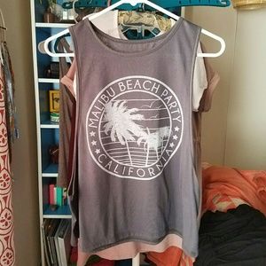 Malibu Gray Muscle Tank