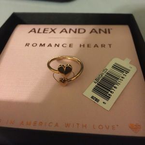 Alex & Ani Rose Gold Heart Ring