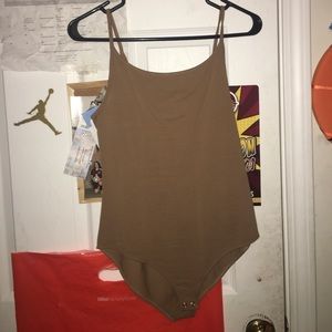 Brown cami bodysuit