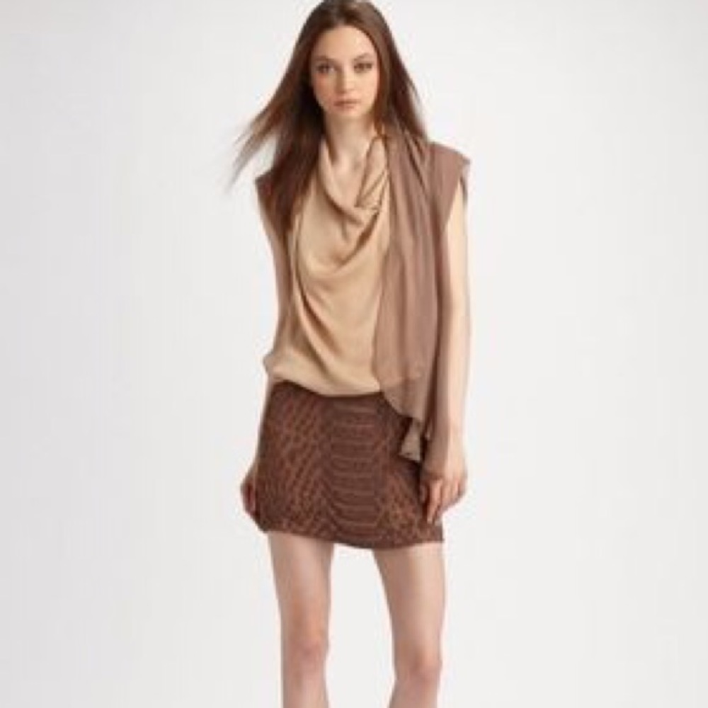 Haute Hippie Beaded Mini Skirt