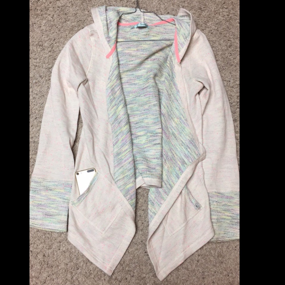 Colorful stitched cardigan