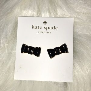 New Kate Spade Black Bow Earrings!