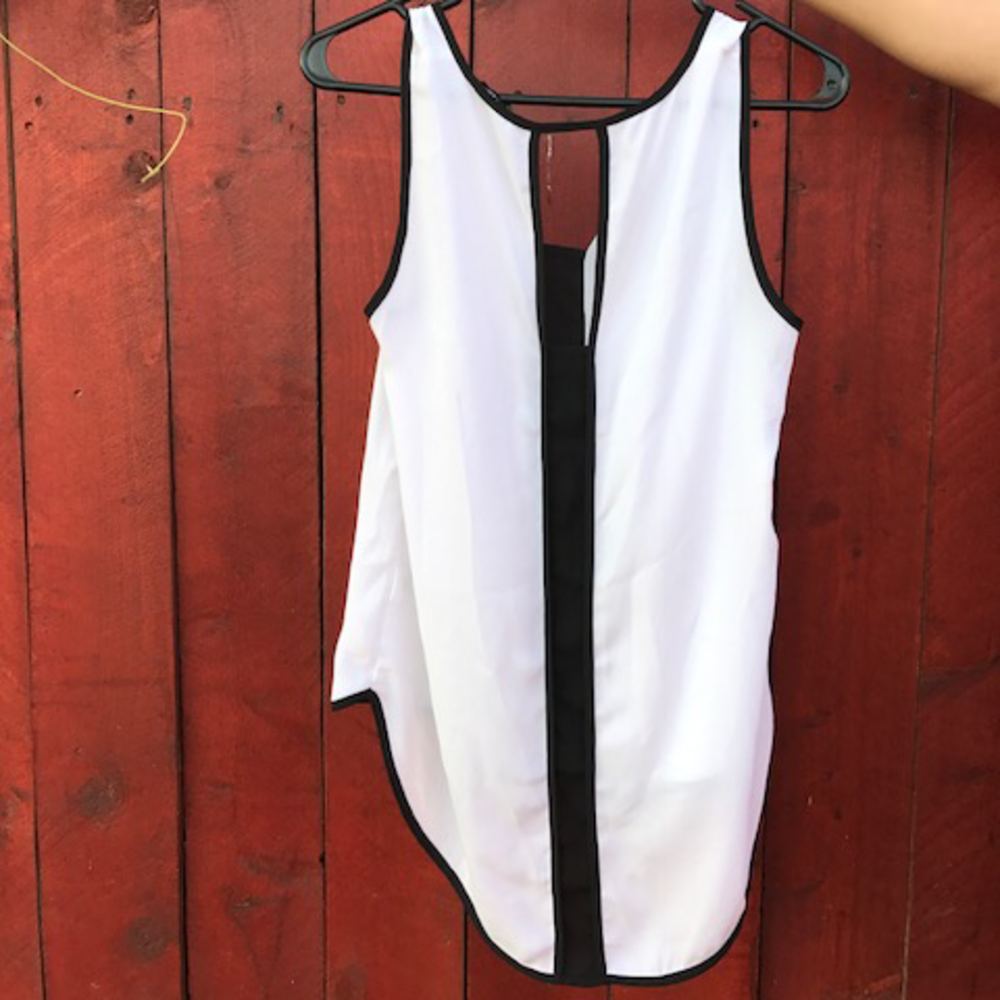 white shirt with cute front and back