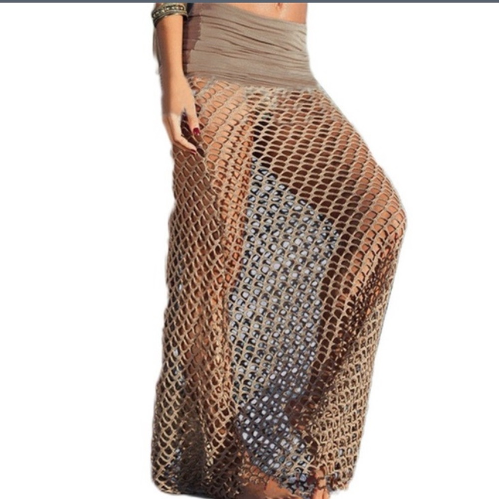 🎉 SWIM COVER UP MAXI SKIRT - Picture 3 of 7