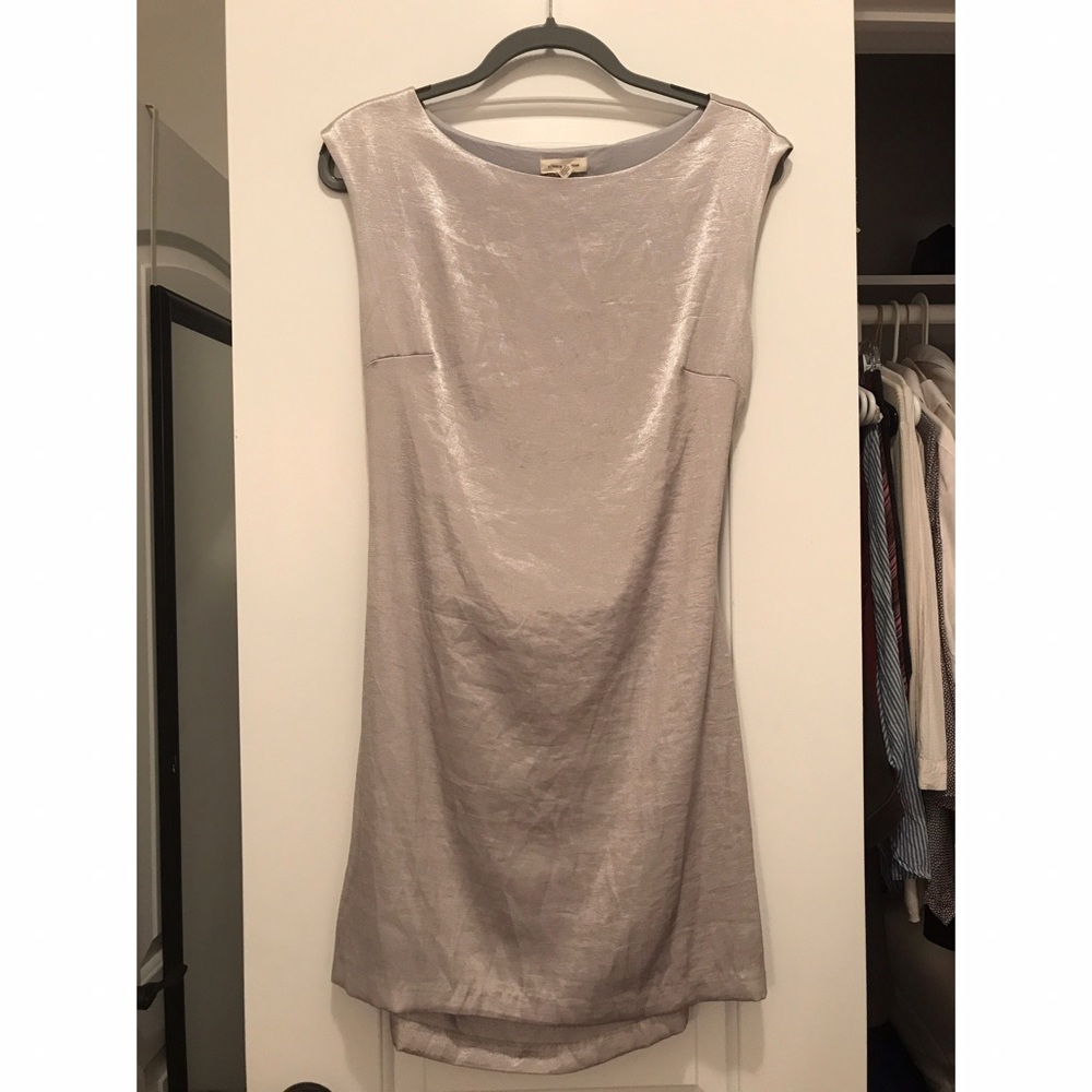 Shimmery Silver Minidress
