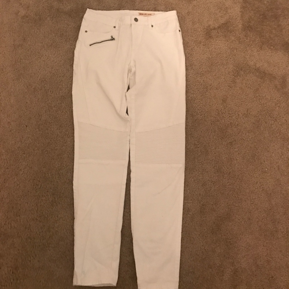 White Moto jeggings. Worn once.