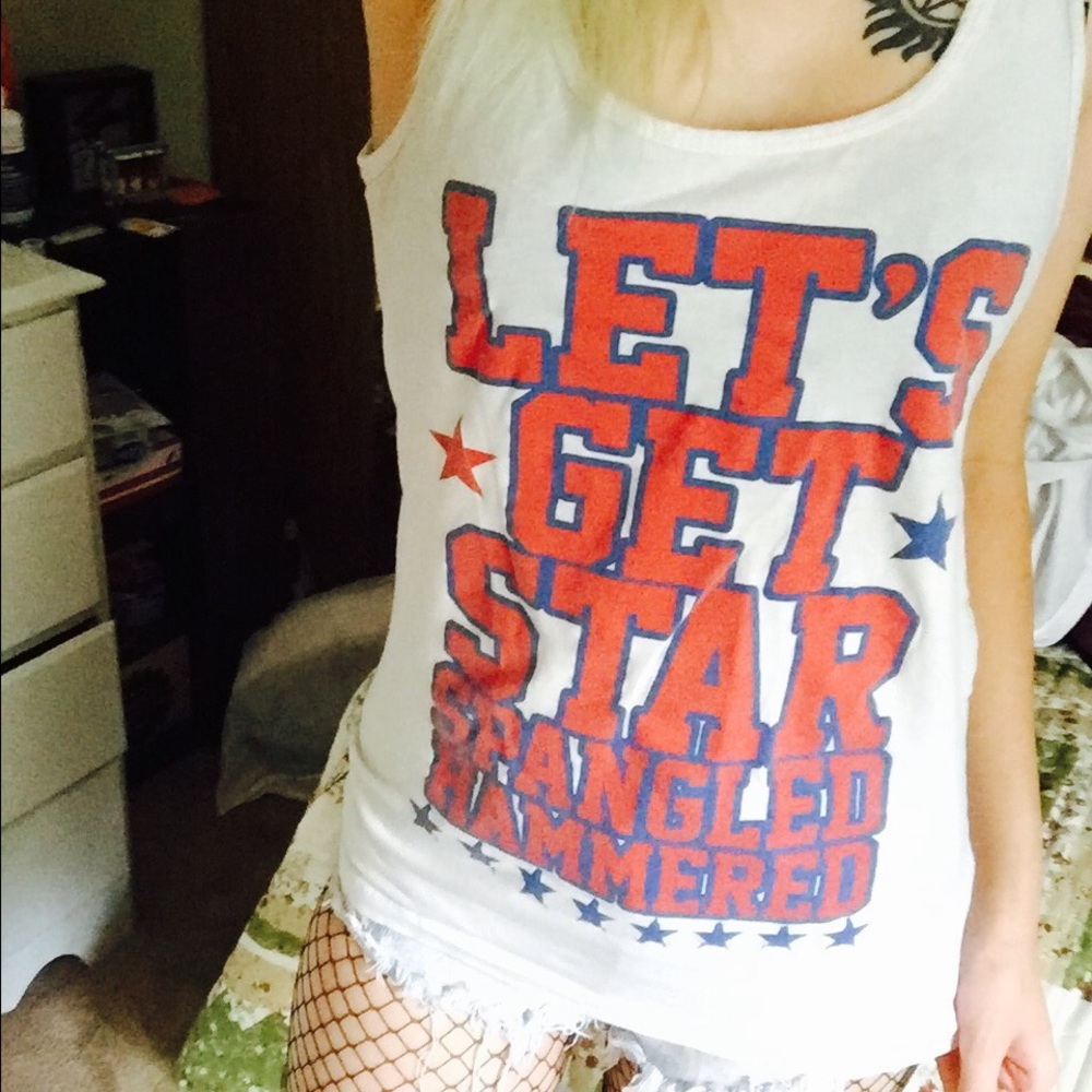 Star spangled hammered