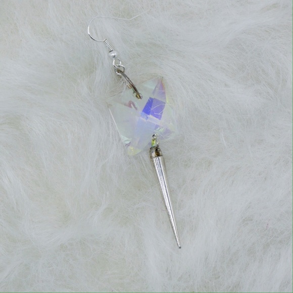 ⚡Custom Listing⚡ Hologram Gem Spike Choker/Earrings - Picture 6 of 7