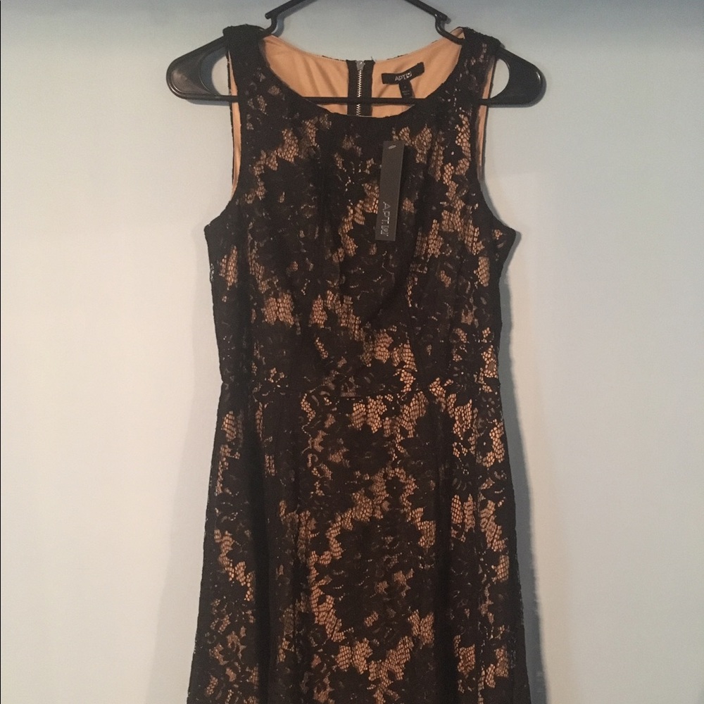 APT9 black lace dress