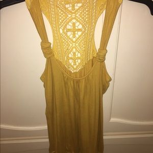 Yellow mustard tank top