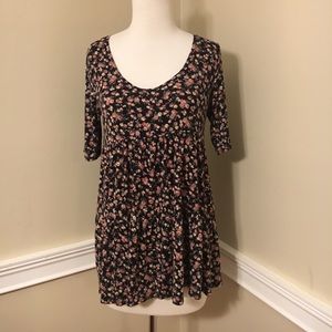 LA HEARTS Floral Babydoll Top