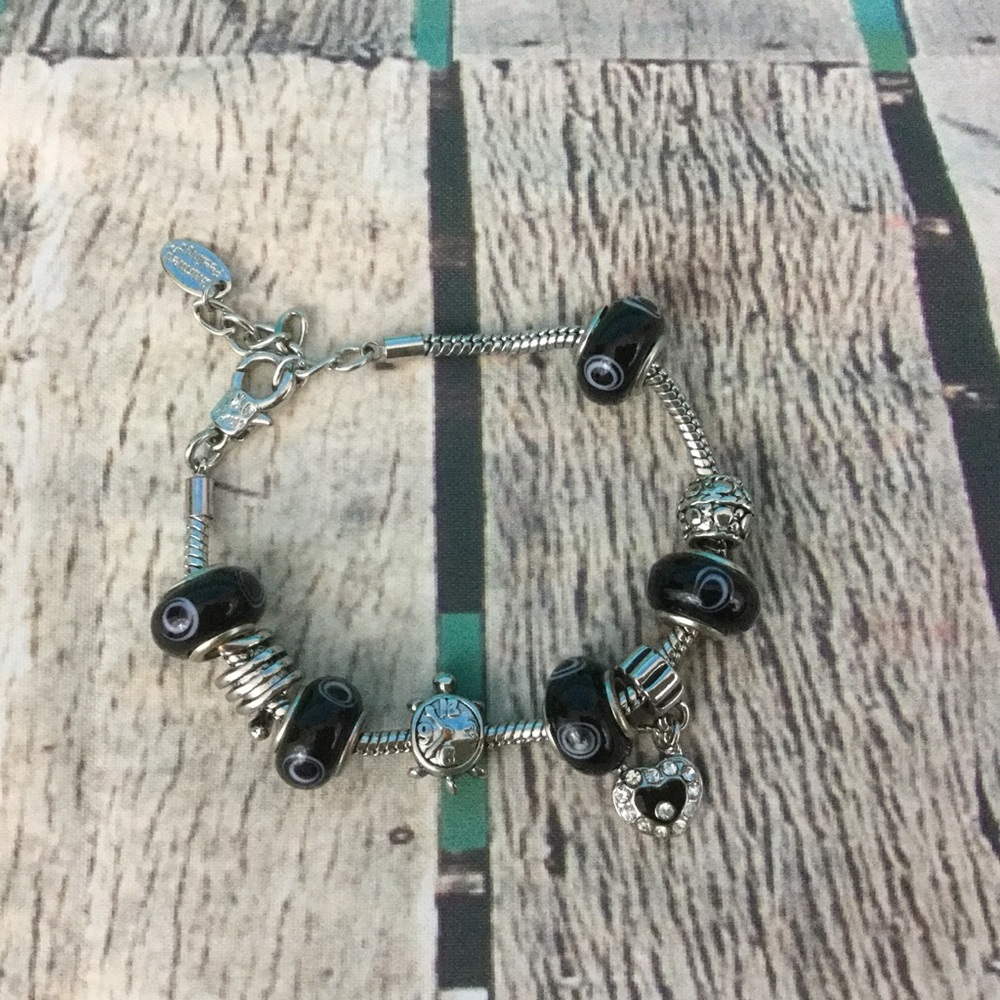 Charm Bracelet on Silver Toned Chain