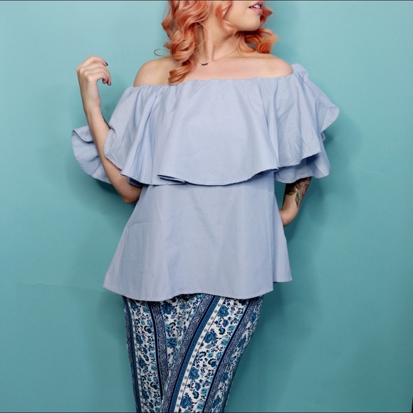 Tops - Off the Shoulder Ruffle Top Tops - Off the Shoulder Ruffle Top