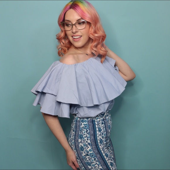 Tops - Off the Shoulder Ruffle Top Tops - Off the Shoulder Ruffle Top