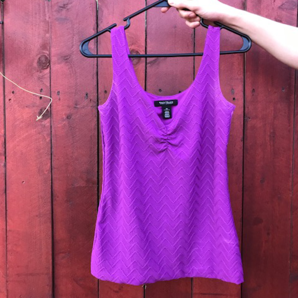 Magenta dress casual tank top