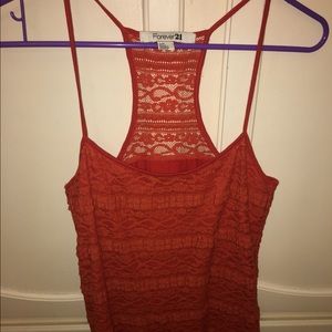 Orange tank top