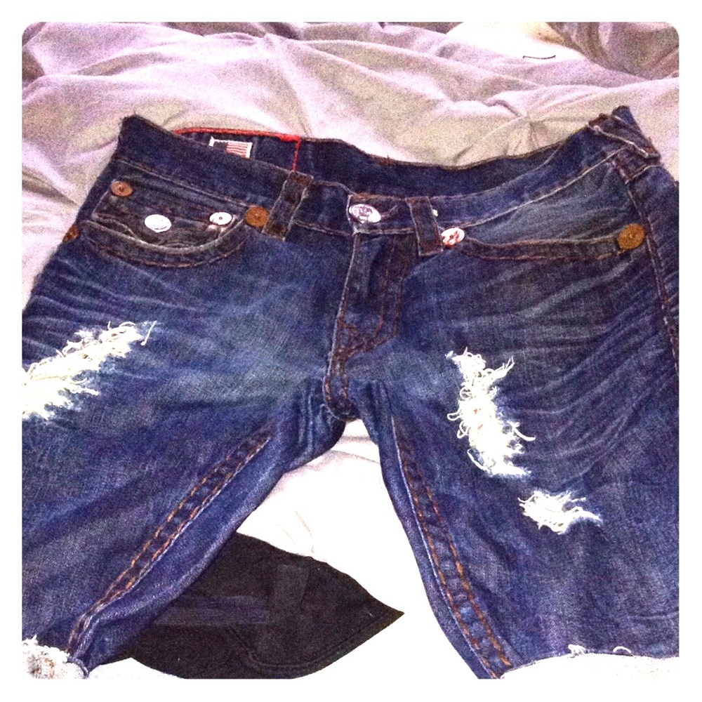 Authentic True religion jean shorts
