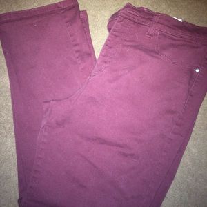 Boot Cut Burgundy Jeans!