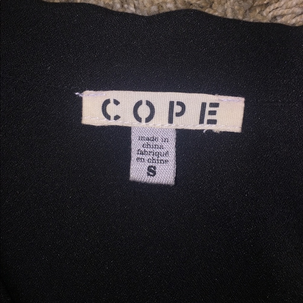 Black Tuxedo Style Romper With Button Up Front - image 4