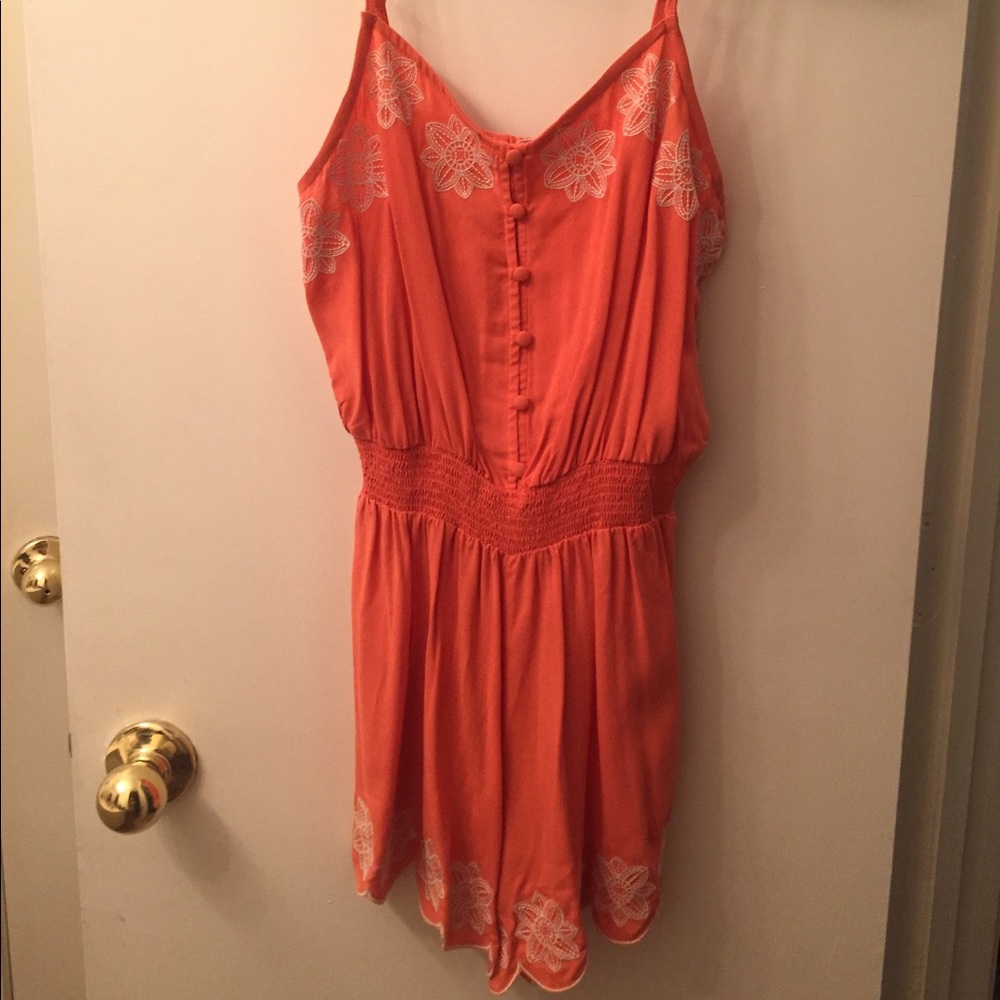 Blu pepper coral romper