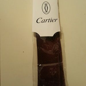 Authentic Cartier 100% silk hand made tie