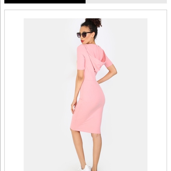 LOW front BODY DRESS hooded - Picture 2 of 2