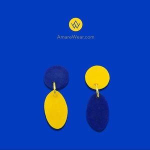 Warrior team color earrings by Amare Wear