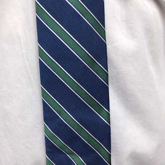 Blue and green silk tie by Club room - Picture 2 of 2