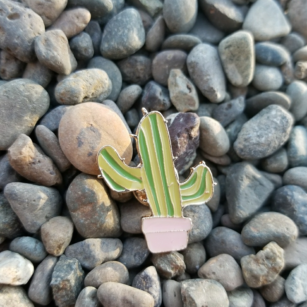Cactus enamel pin