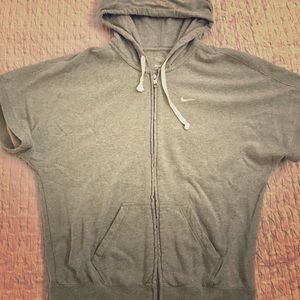 Short Sleeve Nike Zip Sweatshirt