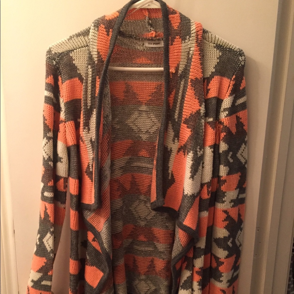 Blue pepper cardigan
