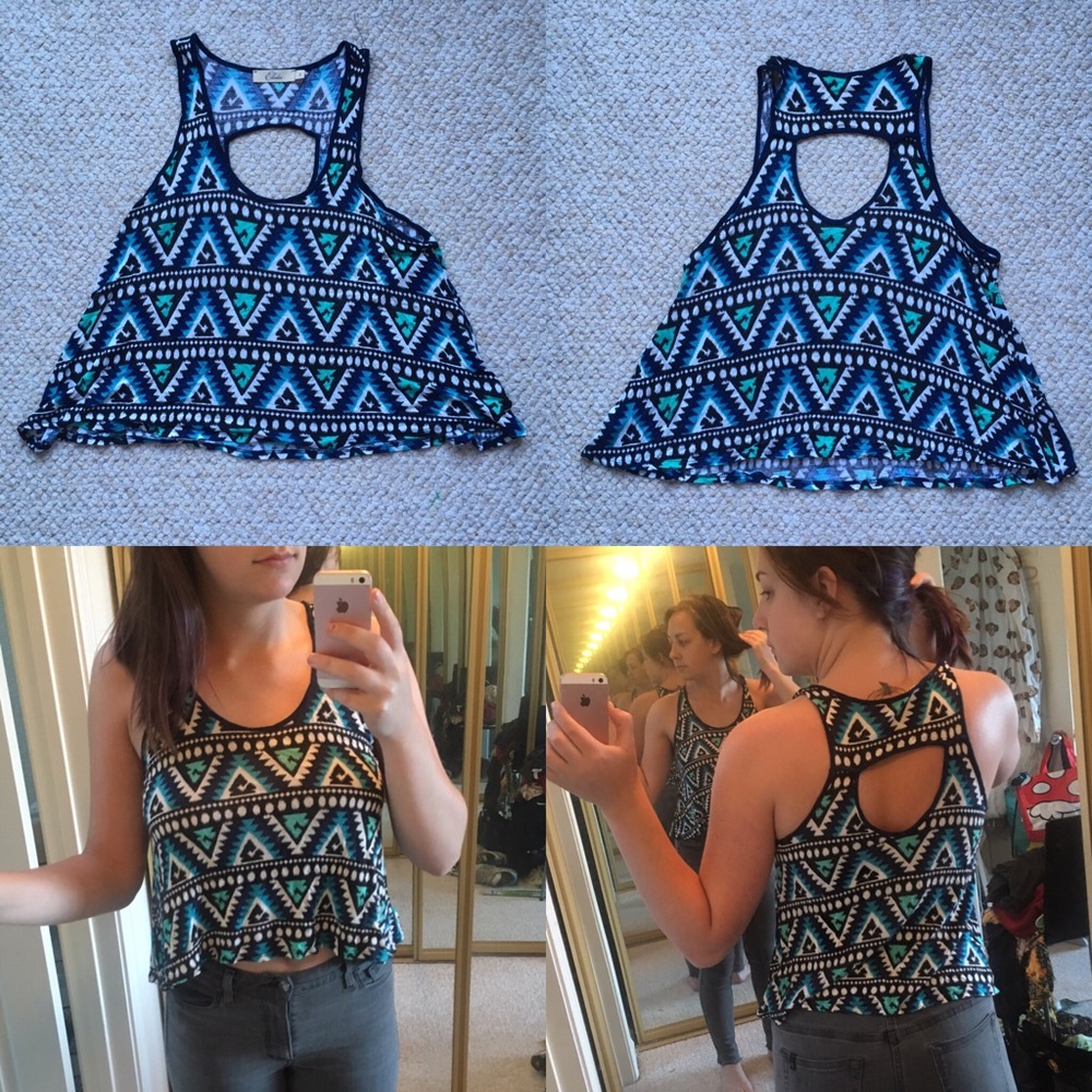 Tribal Printed crop top
