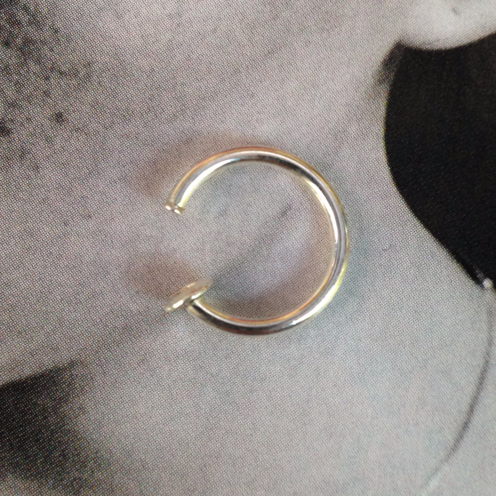 Clip On Ring • Silver plated 13mm
