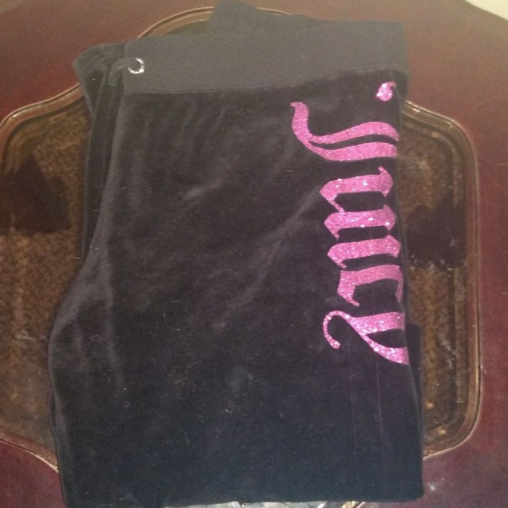 Black and Pink Juicy Couture Lounge Pants
