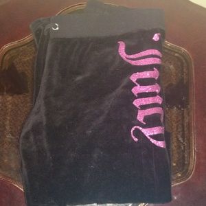 Black and Pink Juicy Couture Lounge Pants