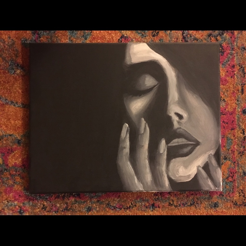 Seduction Sadness ORIGINAL ARTWORK Acrylic Canvas - Picture 2 of 3