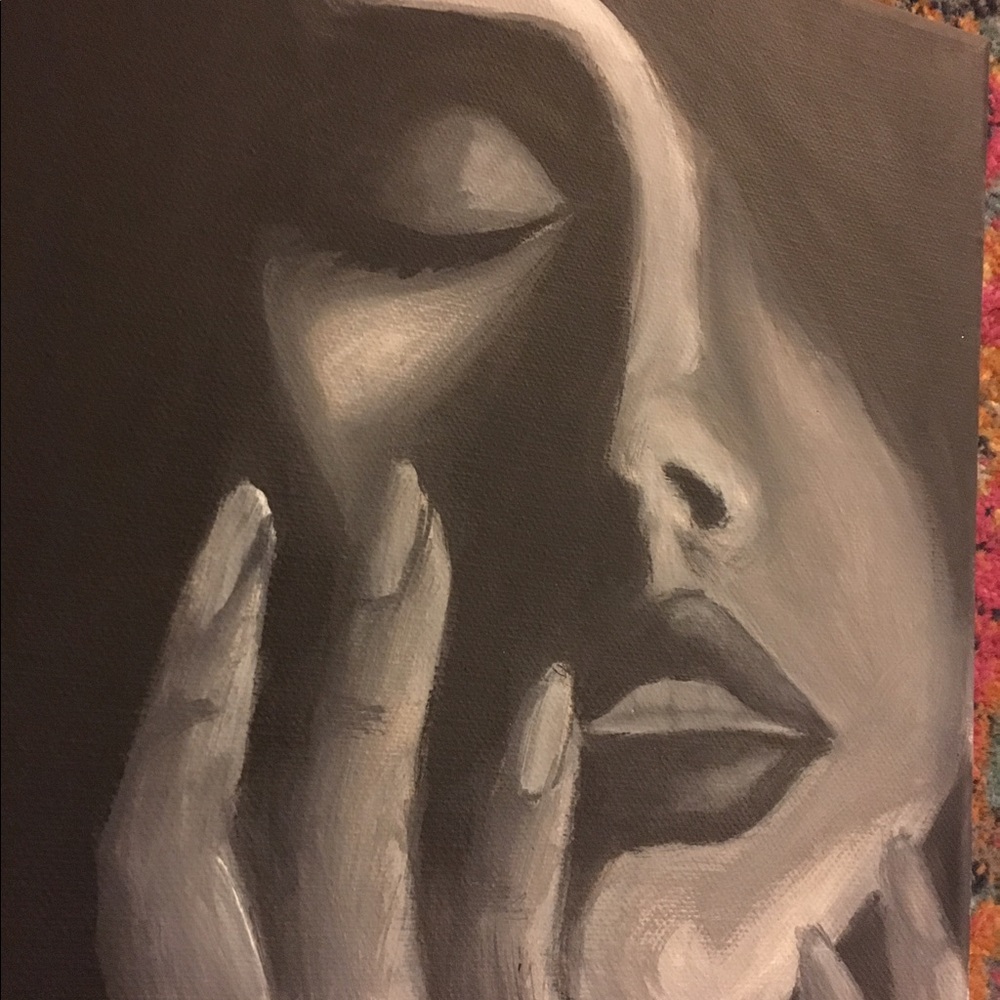 Seduction Sadness ORIGINAL ARTWORK Acrylic Canvas - Picture 3 of 3