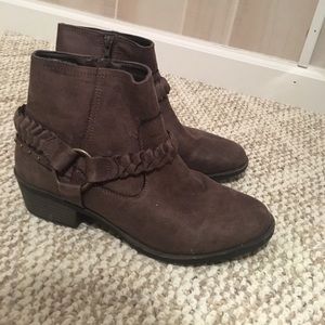 Brown ankle boots