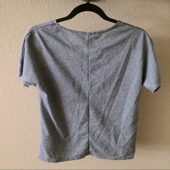 LACE GRAY TOP - Picture 2 of 3