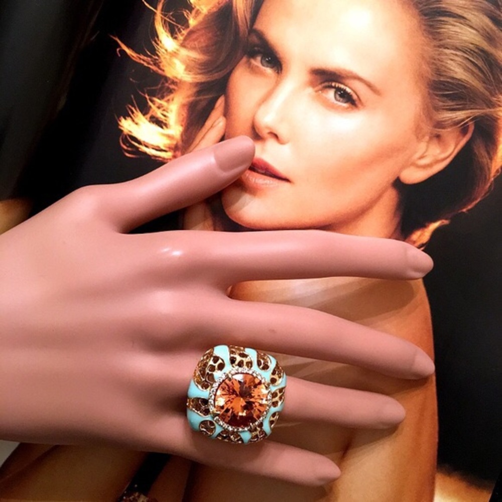CLOSET CLOSING - Mint Champagne Statement Ring