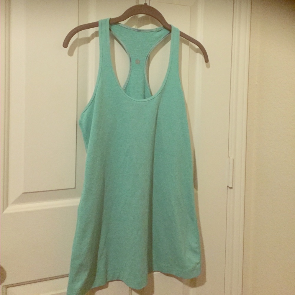 Lululemon heathered menthol cool racerback tank
