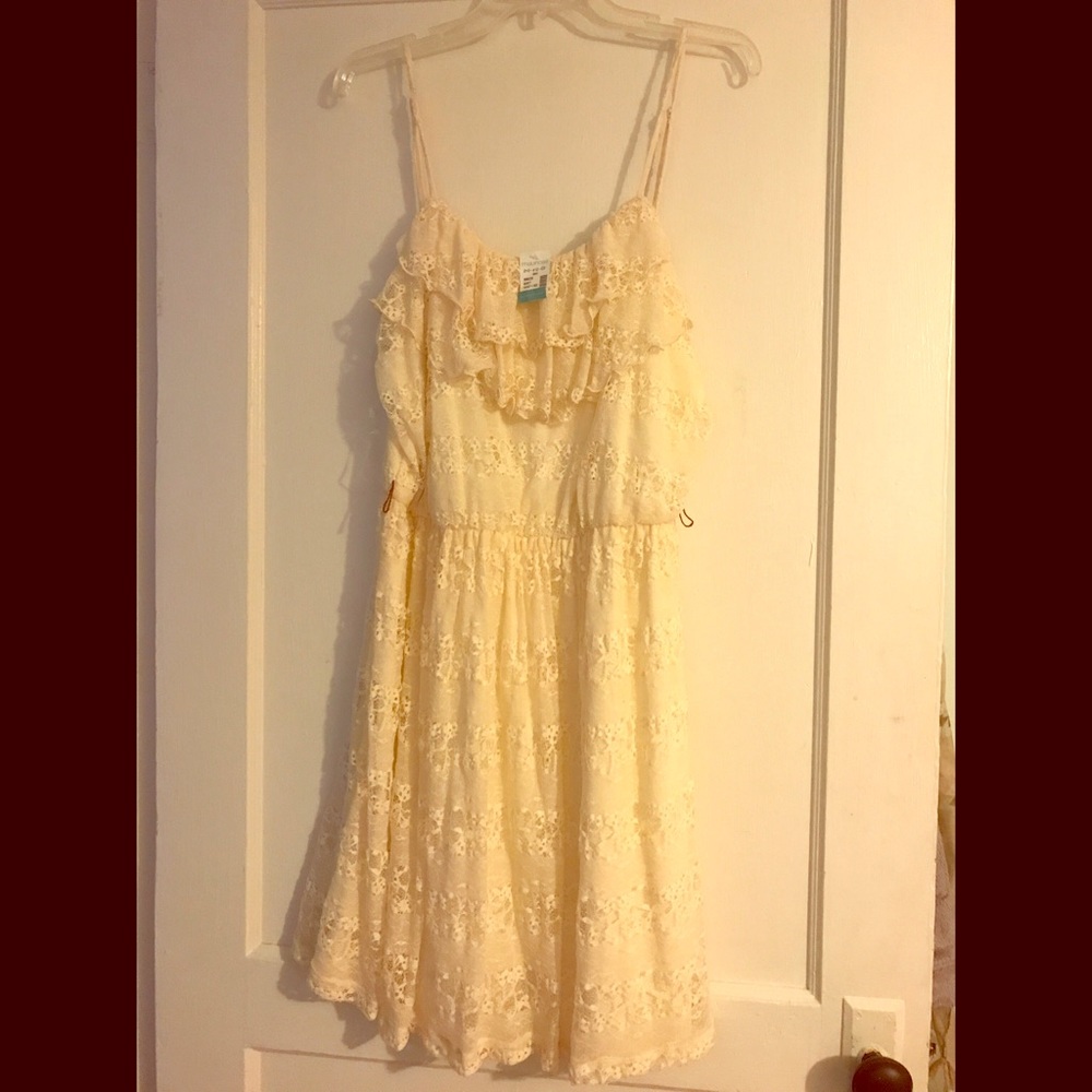 Maurices Cream Lace Sundress NWT