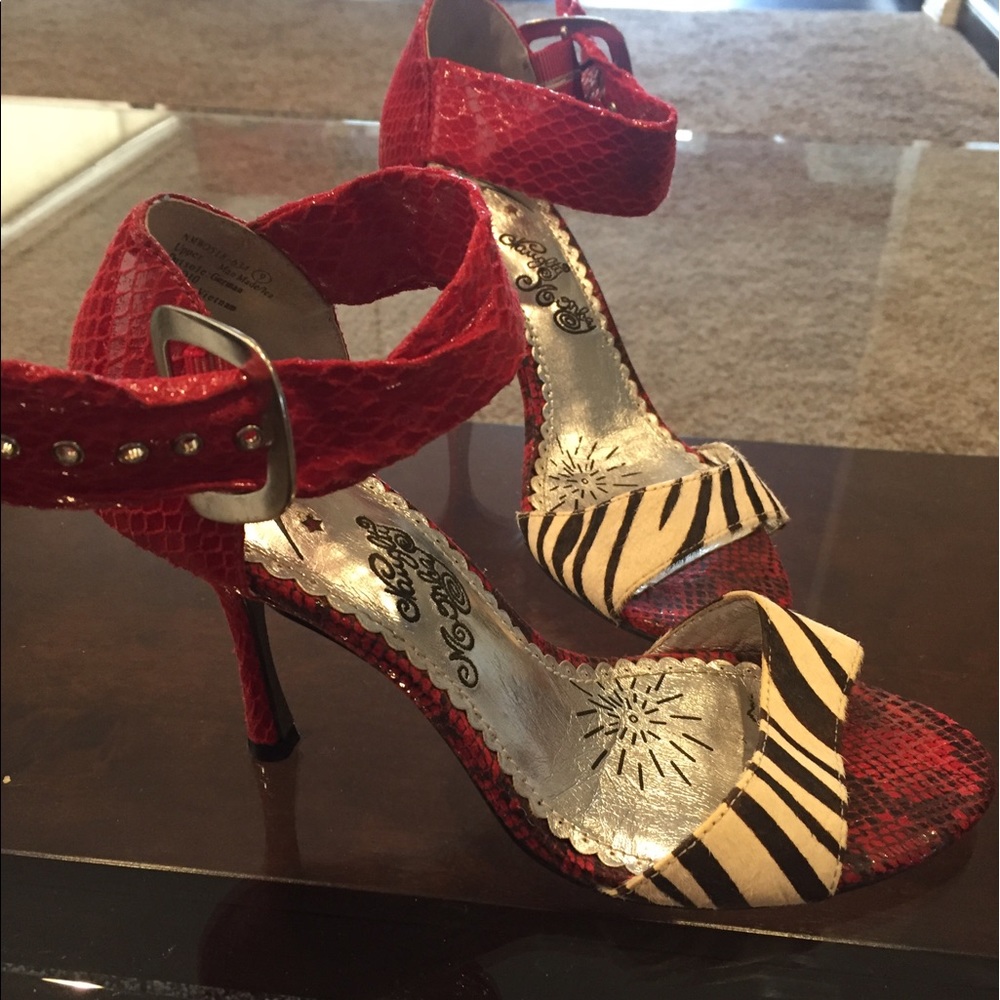 Naughty Monkey heels. Size 9