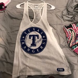 white texas rangers tank top