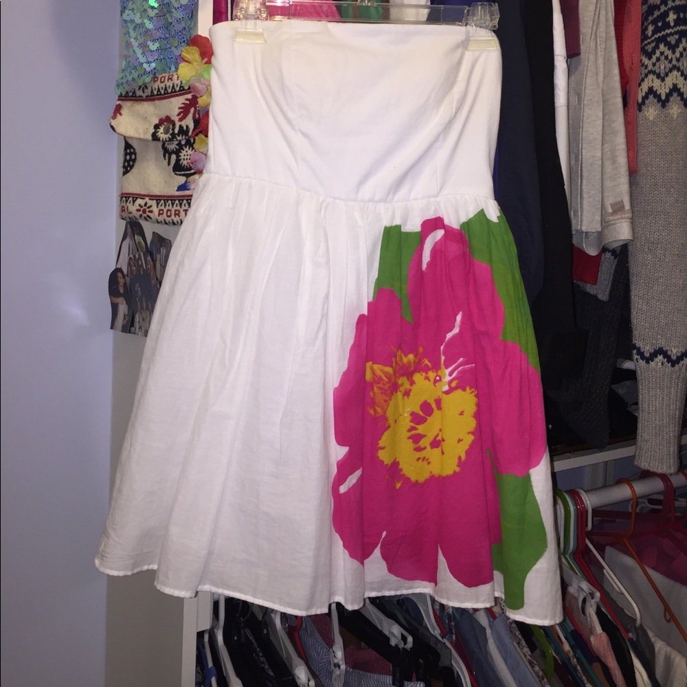 summer strapless dress